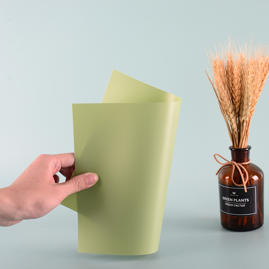 Green PP film for lever arch file